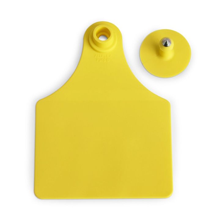 Allflex Ear Tags Female & Button Maxi [Yellow] (25 Count)