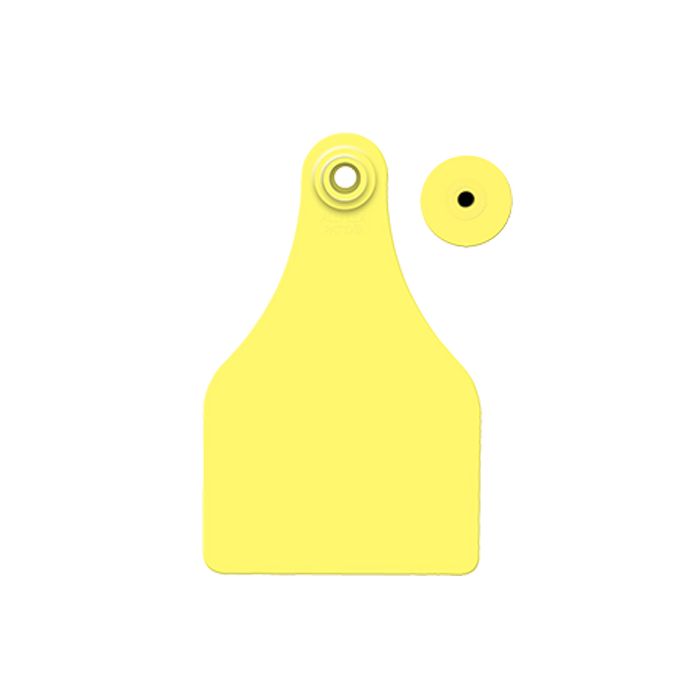 Allflex Ear Tags Female & Button Super Maxi [Yellow] (25 Count)