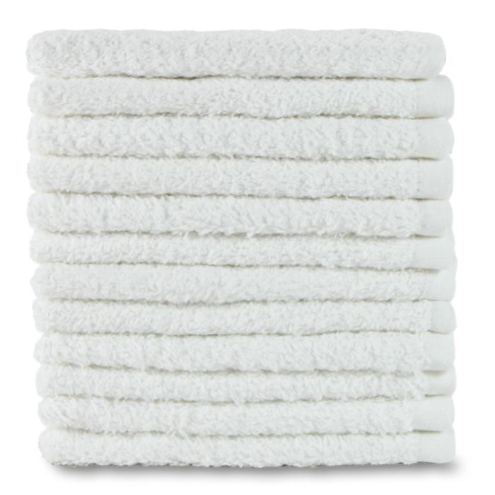 White Terry Washcloths 13x13