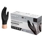 Ammex ABNPF46100 Large Exam Grade Nitrile Gloves (Black) [100 ct]
