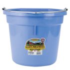Duraflex Plastic Flatback Bucket [20 Quart] (Berry Blue)