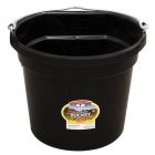 Duraflex Plastic Flatback Bucket (20 Quart) [Black]