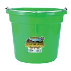 Duraflex Plastic Flatback Bucket [20 Quart] (Lime Green)