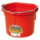 Duraflex Plastic Flatback Bucket [20 Quart] (Red)