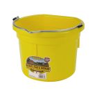 Duraflex Plastic Flatback Bucket [20 Quart] (Yellow)