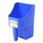Enclosed 3-Quart Plastic Feed Scoops [Blue]