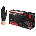 GloveWorks Black Nitrile Gloves [Medium] (100 Count)