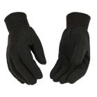 KINCO 9oz Brown Jersey Gloves w/PVC Dots [Large]