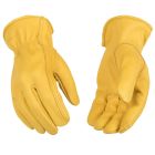 Kincoin Men's Deerskin Leather Gloves [XL]
