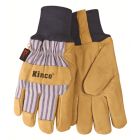 Kinko Grain Pigskin, Lined Gloves with Knit Wrist 1927KW [sm]