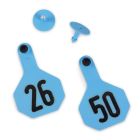Y-TEX 3-Star Ear Tag & Button [Blue] (No. 26-50)