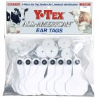 Y-Tex Ear Tags Blank Female & Buttons [White] (10 Count)