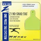 Z-Tag 84635301252 Blank Calf Short Neck One Piece No Snag Ear Tag [Chartreuse] (25 ct)