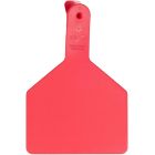Z-Tags Cow 1 Piece Blank Ear Tags [Red] (25 Count)