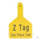 Z-Tags Cow 1 Piece [White] (100 Count)