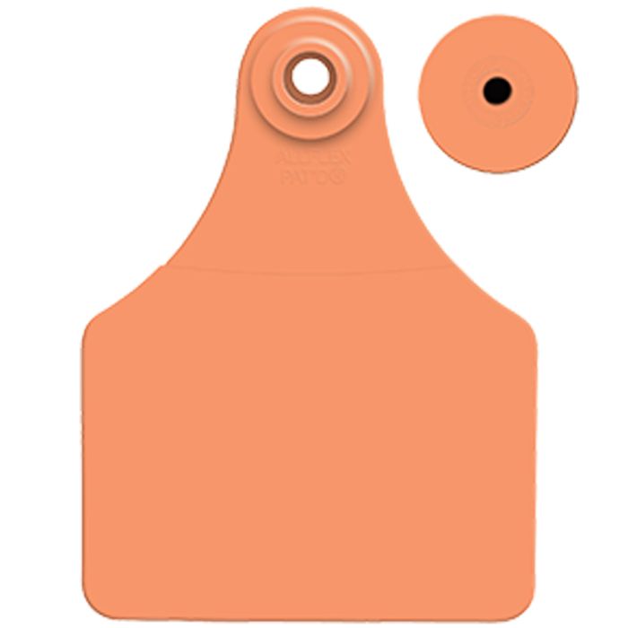 Allflex Ear Tags Female & Button Large Orange Blank 25 Count