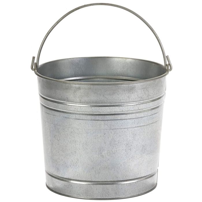 6 Pack Small Galvanized Metal Buckets with Handles, Mini Tin Pails for Party Favors, Succulents, Rustic Home Decor (3 in)
