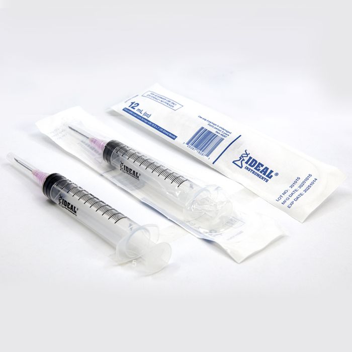Neogen Disposable Luer Lock Syringe with Needle [12 cc with 18 x1]