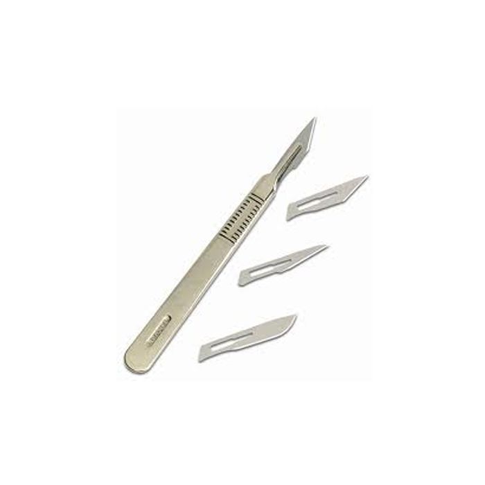 Scalpels - ,3 Handles Stainless Steel (Fits ,10 & ,12 Blade)