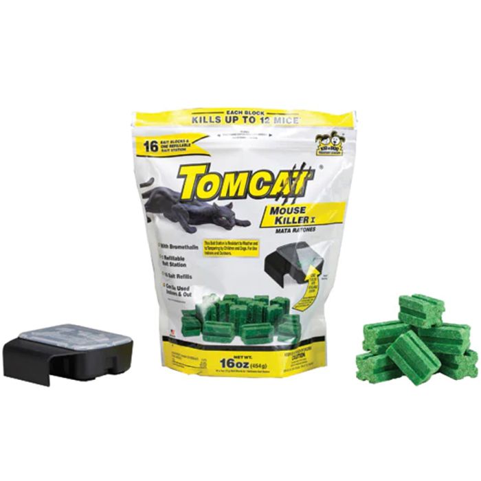 Tomcat Mouse Killer Disposable Trap bait Station Rat Mice Rodent Poison  Indoor