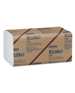 Kimberly-Clark 1770 WypAll L10 Sani-Prep Dairy Paper Towels, 1 Ply, 10.5" x 9.3", White [2400 / Case]