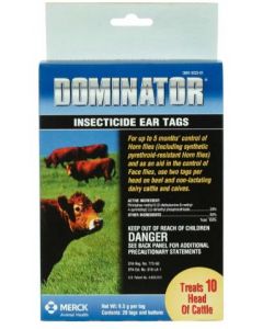 Ear Tag Domainator Inseticide 20 Count