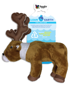 Spunky Pup 7207 Large Clean Earth Plush Brown Caribou