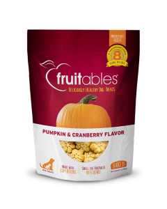 Fruitables Dog Treats - Pumpkin & Cranberry - 7 oz