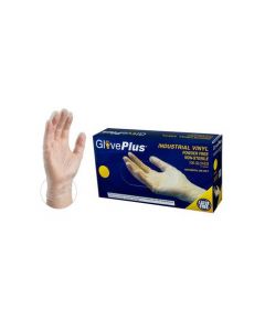 GlovePlus Clear Vinyl Disposable Gloves [Medium] (100 ct)