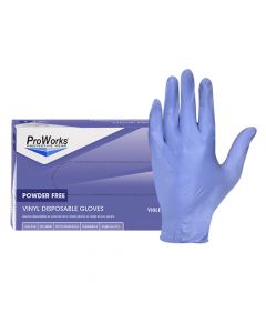 ProWorks® Vinyl/Nitrile Blend Disposable Gloves [Large] (100 Count)