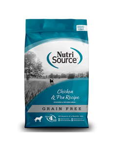 NutriSource Grain Free Chicken & Pea Dog Food - 15 lb