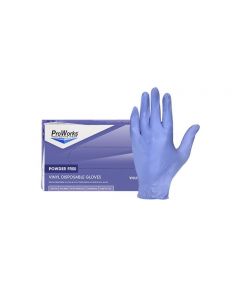 ProWorks® Vinyl/Nitrile Blend Disposable Gloves [Small] (100 Count)