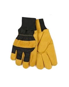 KINCO Grain Deerskin Leather Palm, Lined Gloves [Large]