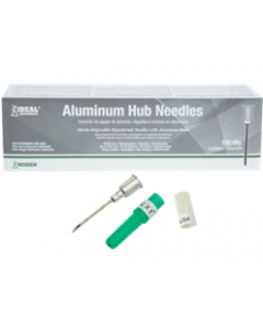 Aluminum Hub Disposable Needles [14G x 1"] (100 Count)