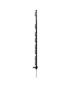 48" Fence Post-Step-In Poly [Black]