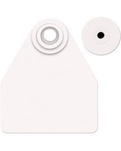 Allflex Medium Female Ear Tags & Buttons [White] (25 Count)