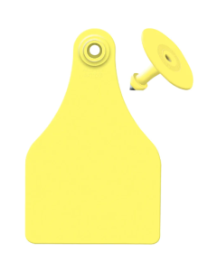 Allflex AT-CALF/GSM-Y Agri Calf Large Blank Ear Tag with Male Button [Yellow] (25 ct)