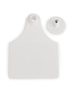 Allflex Ear Tags Female & Button Super Maxi White Blank (25 Count)