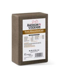 American Stockman Trace Mineral Salt Brick [4 lb]
