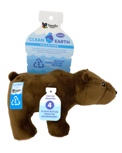Spunky Pup 7262 Small Clean Earth Plush Brown Bear