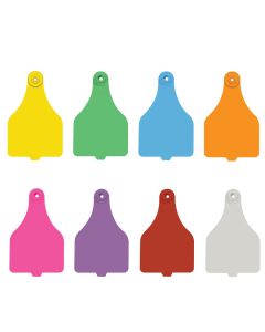 Duflex Blank Ear Tags Female & Buttons XL [Yellow] (25 Count)