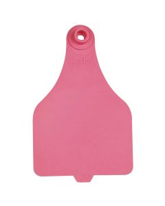 Duflex Blank Ear Tags Female & Buttons XL Pink Blank (25 Count)