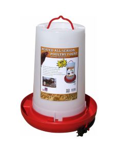 Farm Innovators HPF-100 Thermostatically Controlled Heated All Season Poultry Fount [3 gal]