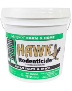 Hawk Rodenticide Pellet Bait [12 Ib]