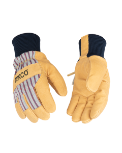 Kinco Lined Pigskin Palm Gloves for Kids #1927KW 
