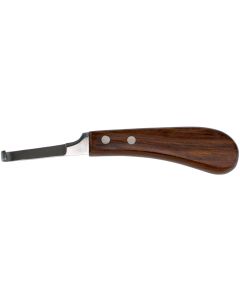 Narrow Blade Premium Hoof Knife [Left Hand] [Wood Handle]