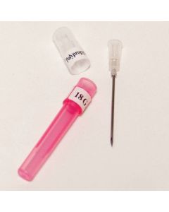 Neogen 043-9355 Disposable Poly Hub Needle [18 x 1"] (25 ct)