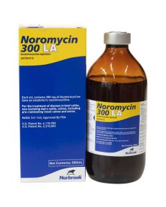 Norbrook Noromycin 300 LA Injectable Livestock Antibiotic