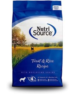 Nutrisource Trout & Rice Dog Food [30 lb]