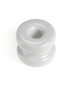 Porcelain Donut Insulator [White]